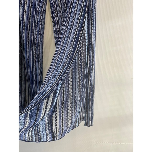 Becca Coastal Stripe Swim Cover Up Pants | Boho Resort Beach Lounge Drawstring - Picture 6 of 8